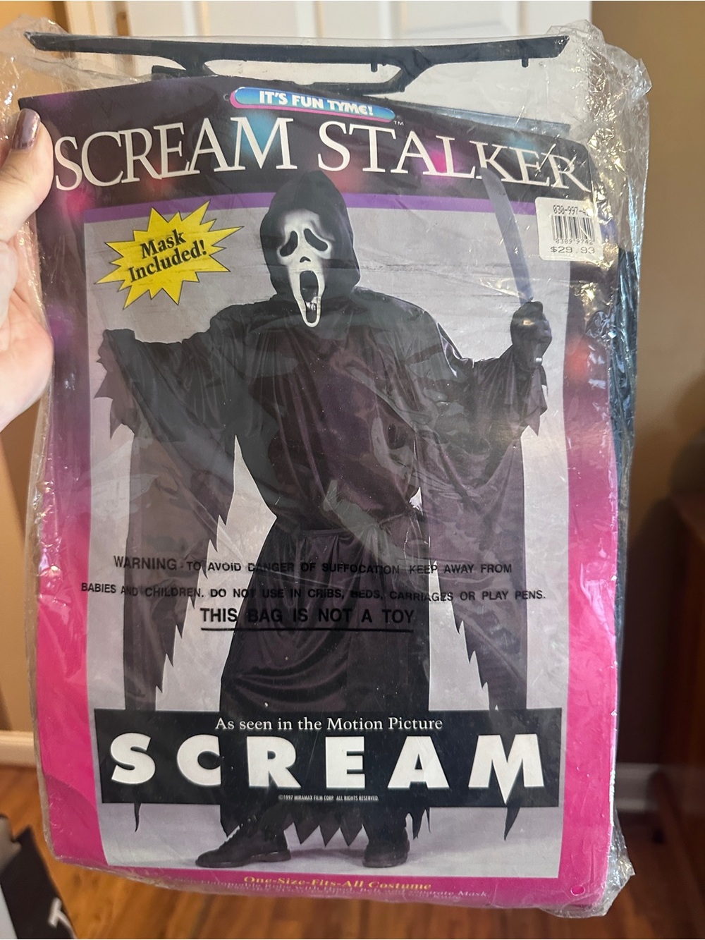 Vintage 1997 Scream Stalker Halloween Costume
